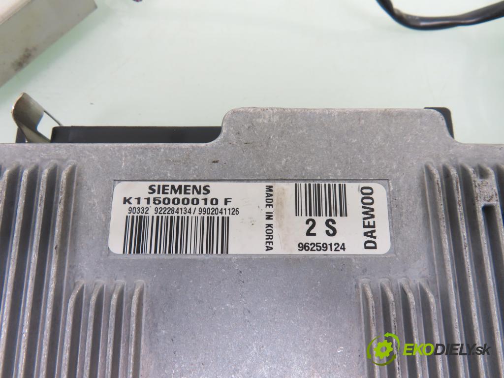 DAEWOO MATIZ (M100) HB 1999 38,00 0.8 6V 52 796,00 spinačka / imobilizéra IMMO / Riadiaca jednotka K115000010F ; 96259124