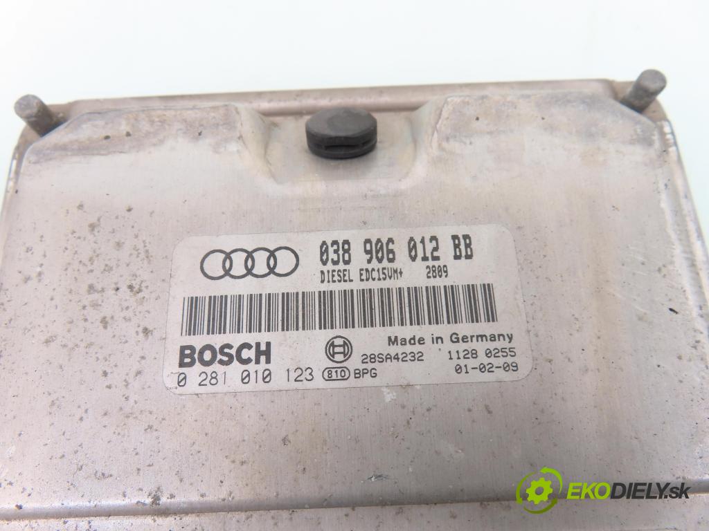 AUDI A3 (8L1) HB 2001 81,00 1.9 TDI 110 - AHF 1896,00 Riadiaca jednotka Motor 038906012BB ; 0281010123