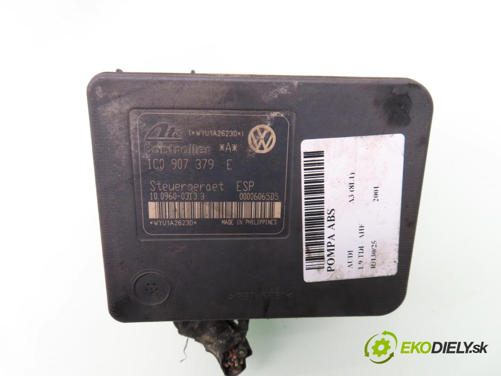 AUDI A3 (8L1) HB 2001 81,00 1.9 TDI 110 - AHF 1896,00 Pumpa ABS 1C0907379E ; 1J0614517E (Pumpa ABS)