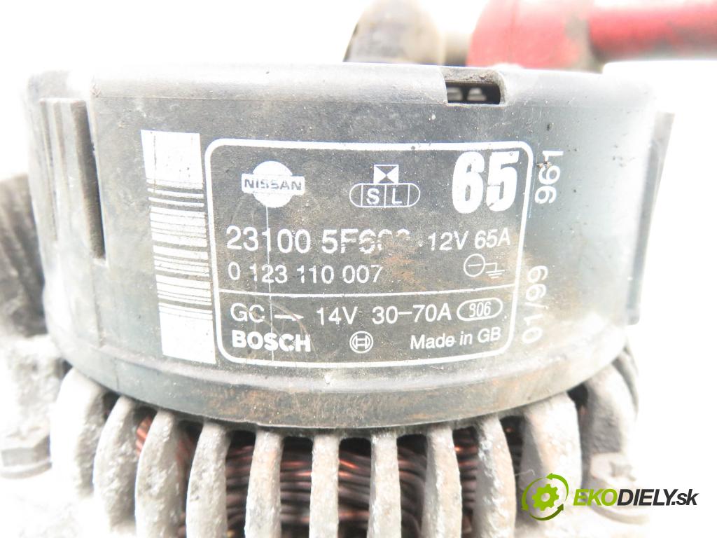 NISSAN MICRA II (K11) HB 1999 40,00 1.0 i 16V - CG10DE 998,00 Alternátor 0123110007 ; 231005F600 (Alternátor)