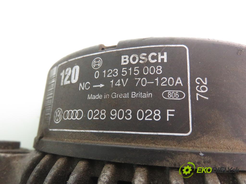 VW PASSAT B5 (3B2) SEDAN 1997 66,00 1.9 TDI - AHH 1896,00 Alternátor 0123515008 ; 028903028F (Alternátory)
