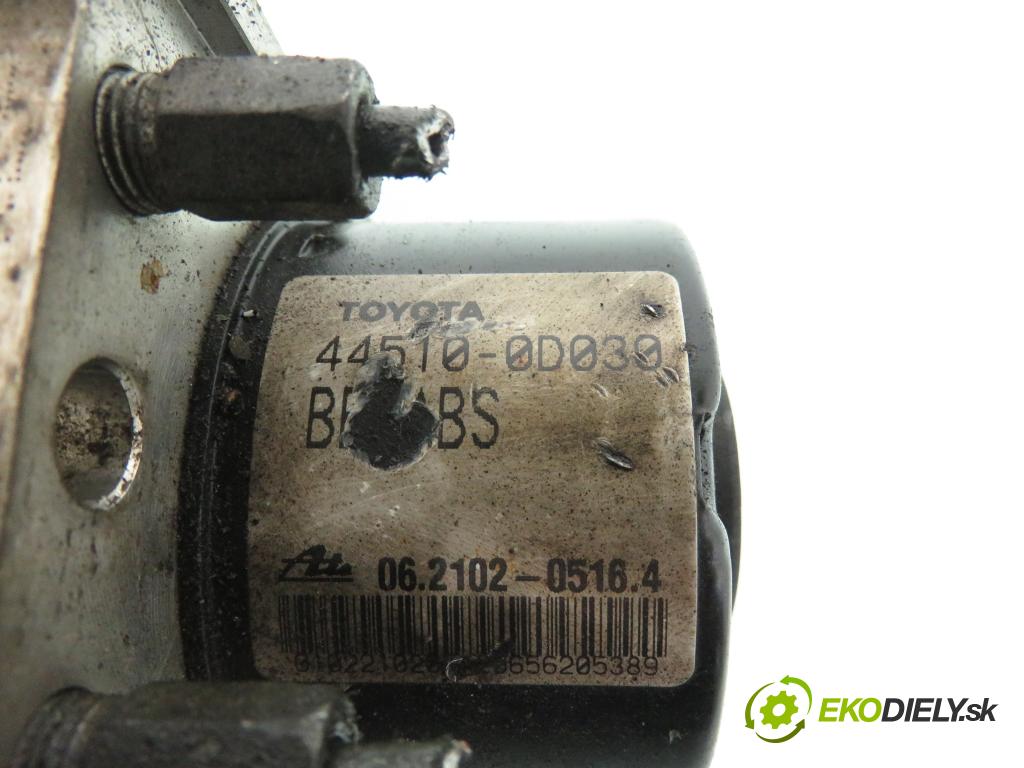 TOYOTA YARIS (_P9_) HB 2006 51,00 1.0 VVT-i (KSP90_) - 1KR-FE 998,00 pumpa ABS 895410D040 ; 06210907463 ; 445100D030 (Pumpa ABS)