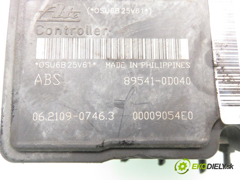 TOYOTA YARIS (_P9_) HB 2006 51,00 1.0 VVT-i (KSP90_) - 1KR-FE 998,00 pumpa ABS 895410D040 ; 06210907463 ; 445100D030 (Pumpa ABS)