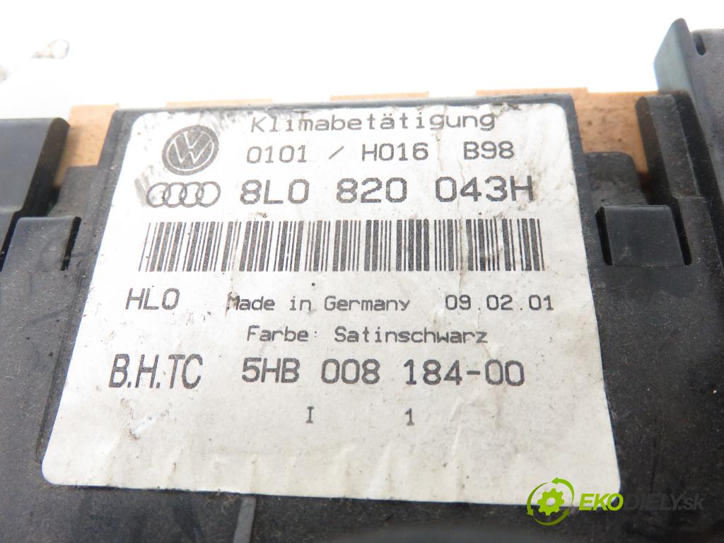 AUDI A3 (8L1) HB 2001 81,00 1.9 TDI 110 - AHF 1896,00 Panel kúrenia KLIMATRONIK 8L0820043H