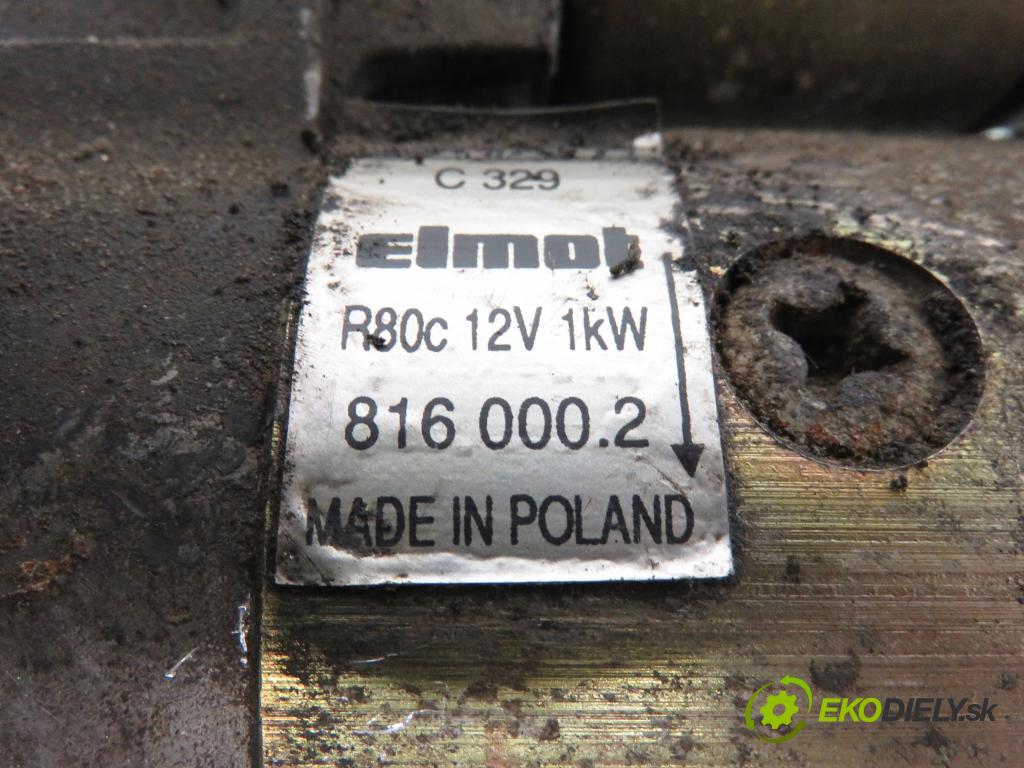 FIAT UNO (146_) HB 2000 30,00 0.9 - 100 GL.000 903,00 startér 8160002 ; C329 (Startér)