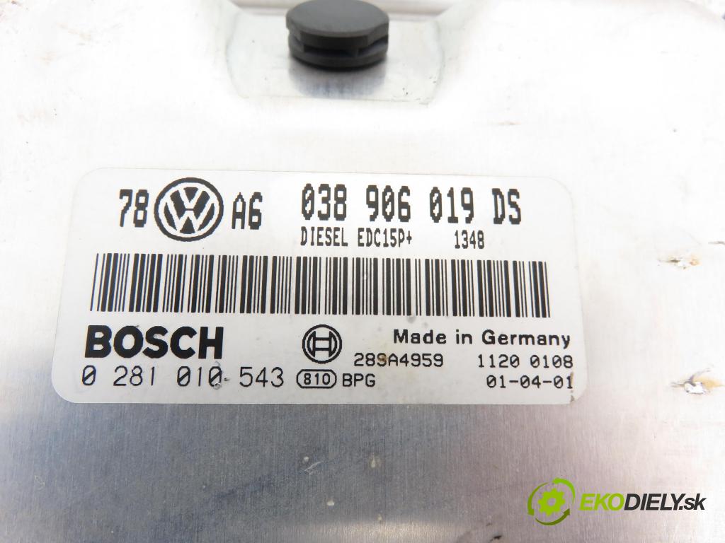 VW PASSAT B5.5 Variant (3B6) KOMBI 2001 96,00 1.9 TDI PD 130 - AVF 1896,00 Riadiaca jednotka Motor 038906019DS ; 0281010543