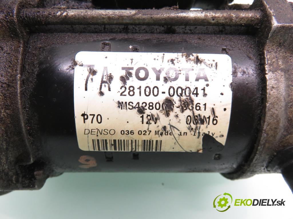 TOYOTA YARIS (_P9_) HB 2006 51,00 1.0 VVT-i (KSP90_) - 1KR-FE 998,00 Štartér 281000Q041 (Štartér)