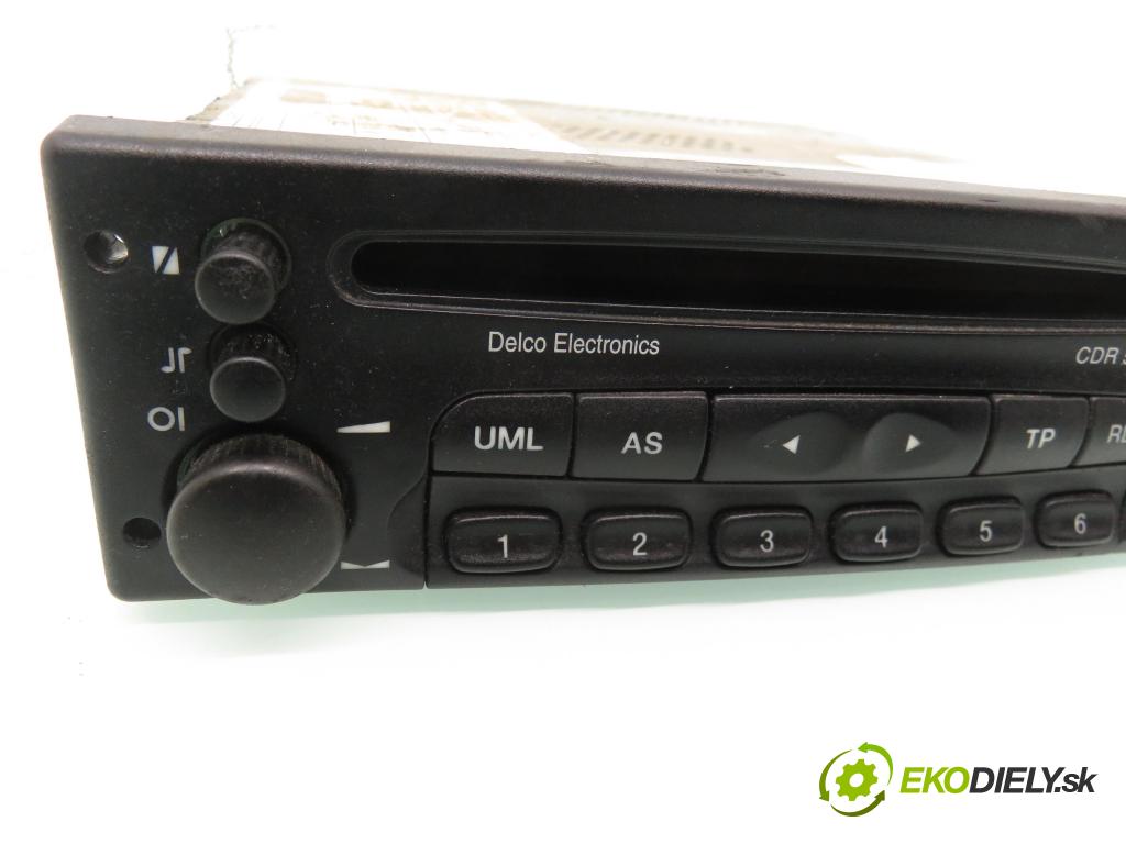 OPEL ASTRA G Kombi (T98) KOMBI 1998 74,00 1.6 16V 100 - X 16 XEL 1598,00 RADIO CD 09136107 ; CDR500