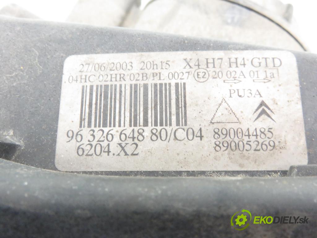 CITROEN C5 I (DC_) LIFTBACK 2002 100,00 2.0 16V (DCRFNC, DCRFNF) - RFN (EW10J4) 1997,00 světlo LP 9632664880