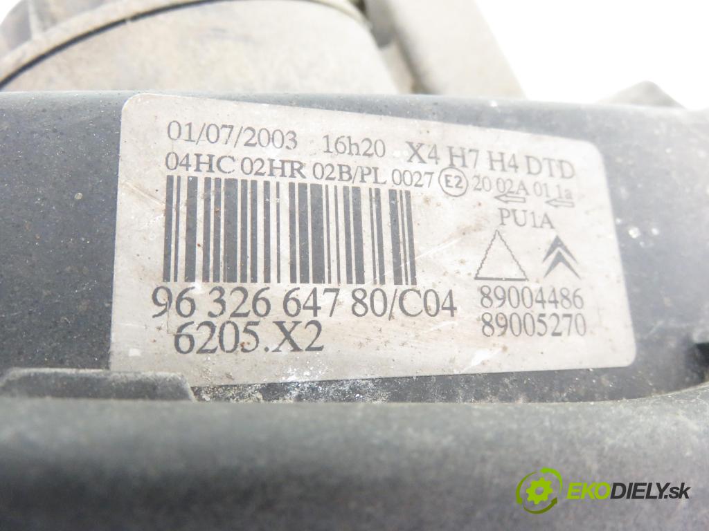 CITROEN C5 I (DC_) LIFTBACK 2002 100,00 2.0 16V (DCRFNC, DCRFNF) - RFN (EW10J4) 1997,00 světlo PP 9632664780