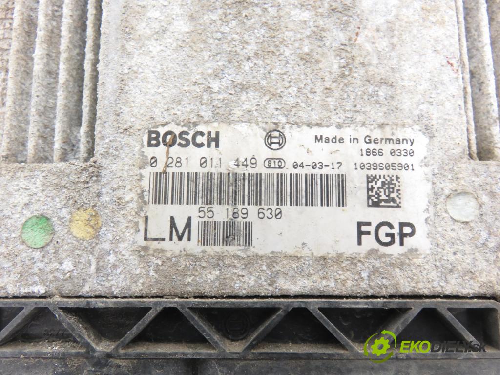 OPEL VECTRA C Kombi (Z02) KOMBI 2004 88,00 1.9 CDTI - Z 19 DT 1910,00 Riadiaca jednotka Motor 0281011449 ; 55189630