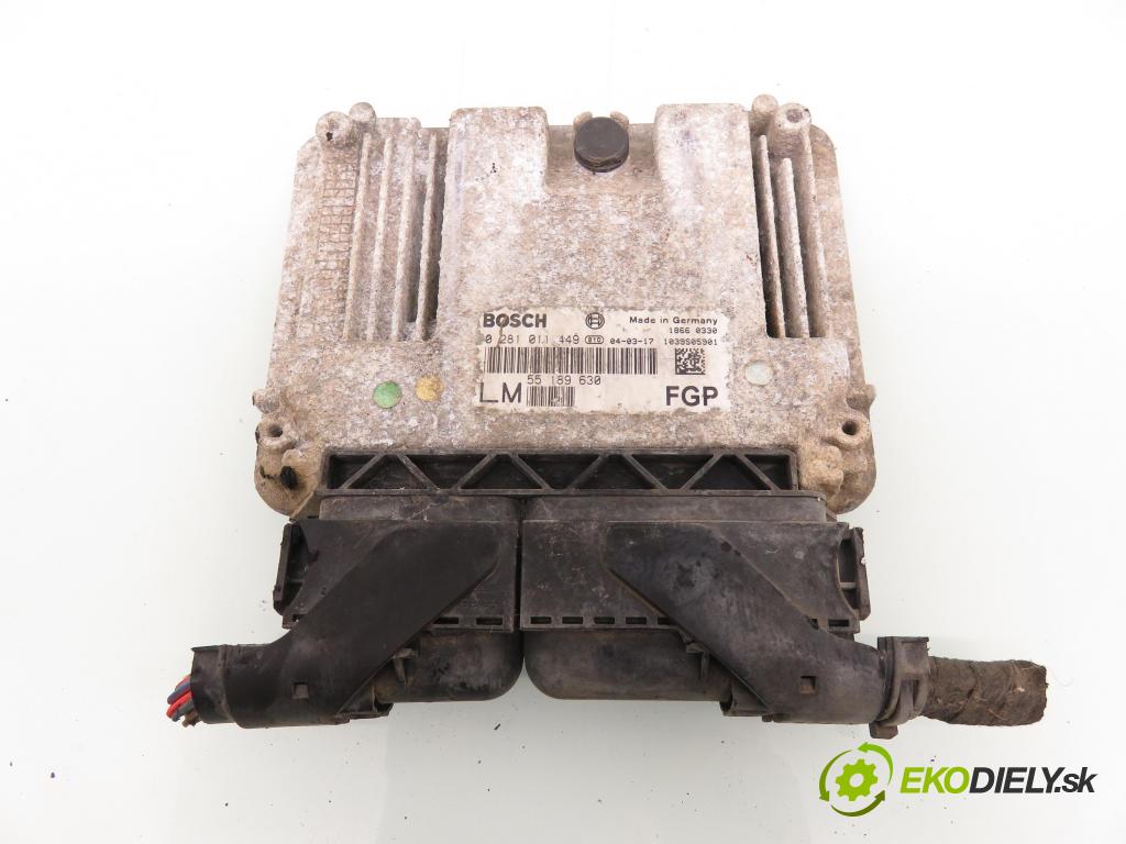 OPEL VECTRA C Kombi (Z02) KOMBI 2004 88,00 1.9 CDTI - Z 19 DT 1910,00 Riadiaca jednotka Motor 0281011449 ; 55189630