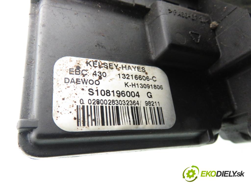DAEWOO MATIZ (M100) HB 1999 38,00 0.8 6V 52 796,00 Pumpa ABS S108196004G ; 13216606C ; 13091806 (Pumpa ABS)
