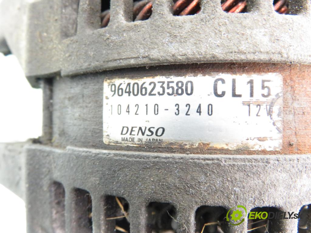 PEUGEOT 206 liftback (2A/C) HB 2003 50,00 1.4 HDi 8V 70 - 8HX 1398,00 Alternátor 9640623580 ; 1042103240 (Alternátor)