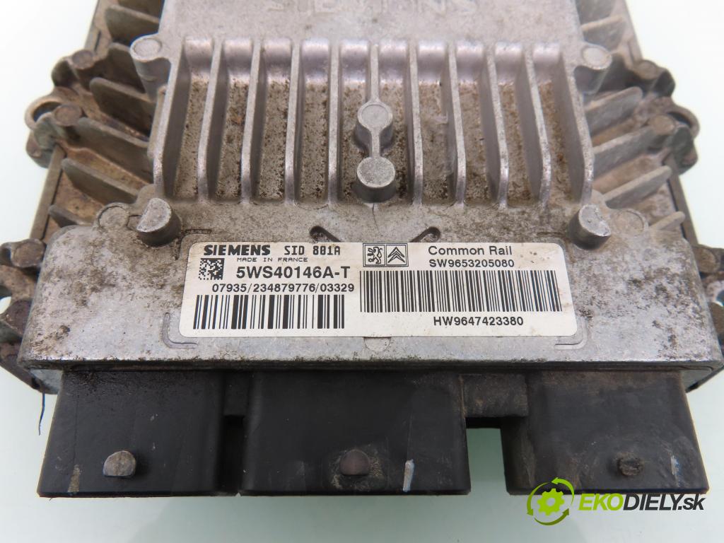 CITROEN BERLINGO / BERLINGO FIRST nadwozie wielkoprzestrzenne (MPV) KOMBI 2003 66,00 2.0 HDI 90 1997,00 Riadiaca jednotka Motor 5WS40146AT ; SW9653205080 ; HW9647423380