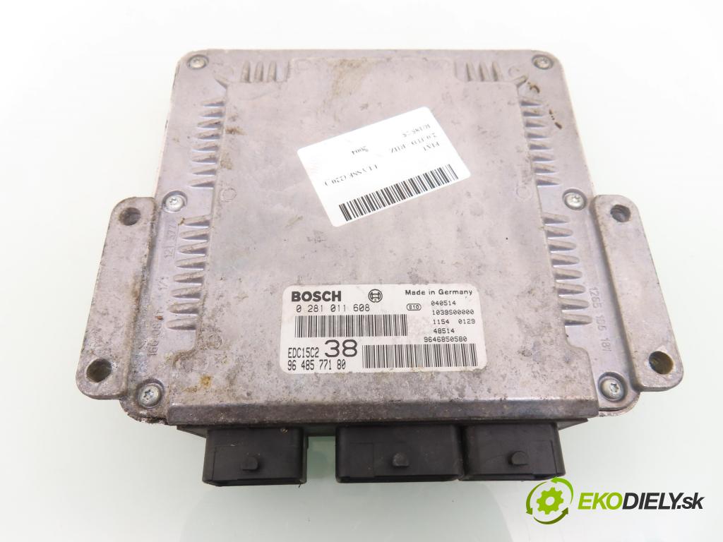 FIAT ULYSSE (220_) MINIVAN 2004 80,00 2.0 JTD - RHZ 1997,00 Riadiaca jednotka Motor 0281011608 ; 9648577180