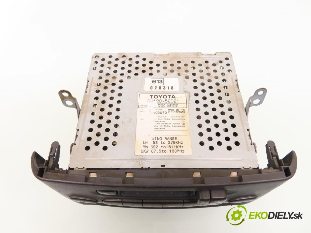 TOYOTA YARIS (_P1_) HB 1999 50,00 1.0 VVT- i 68 - 1SZ-FE 998,00 RADIO Modul 8612052021
