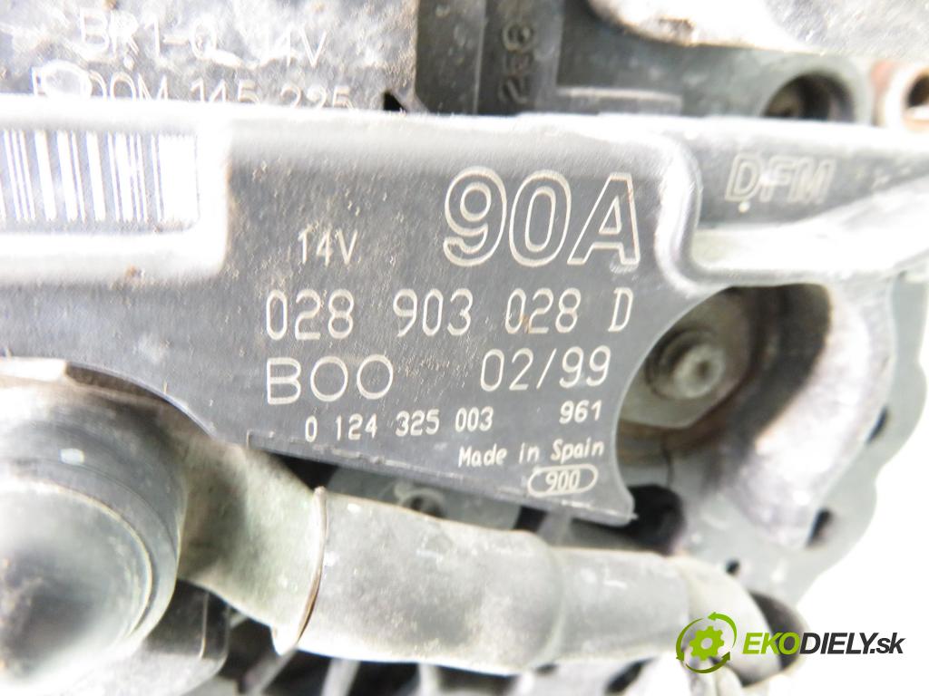 VW GOLF IV (1J1) HB 1999 74,00 1.6 - AKL 1595,00 Alternátor 028903028D ; 0124325003 (Alternátor)
