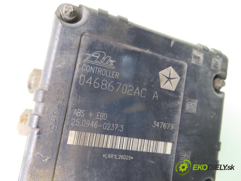 CHRYSLER VOYAGER IV (RG, RS) VAN 2003 105,00 2.5 CRD 143 - ENJ 2499,00 Pumpa ABS 04686702AC ; P04721427AI (Pumpa ABS)
