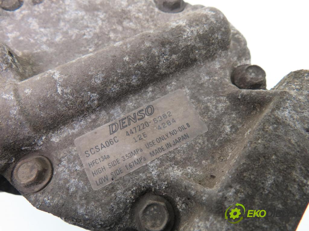 TOYOTA COROLLA kombi (_E12_) KOMBI 2002 71,00 1.4 VVT-i (ZZE120_) - 4ZZ-FE 1398,00 KOMPRESOR: klimatizácie 4472206362 (Kompresor klimatizácie)