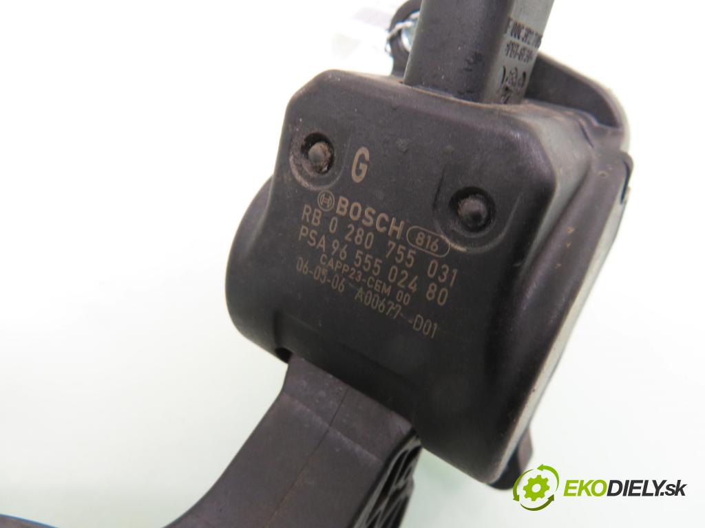 CITROEN XSARA PICASSO (N68) MINIVAN 2006 80,00 1.6 16V - NFU (TU5JP4) 1587,00 potenciometr plynového pedálu 0280755031 (Pedály)