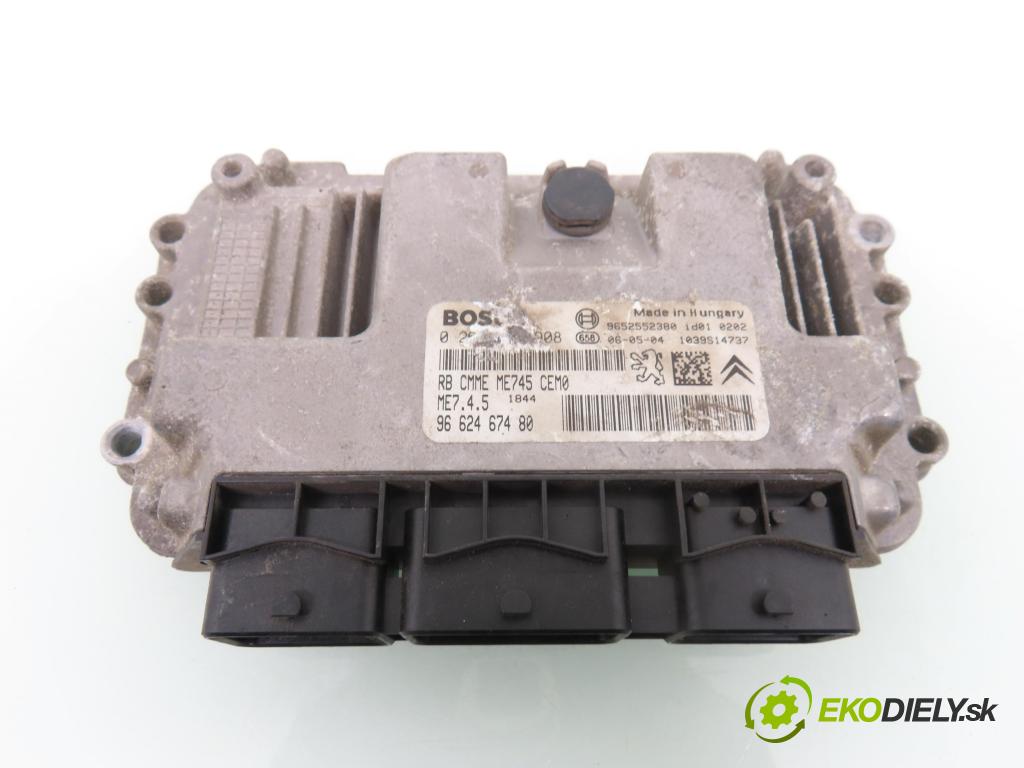 CITROEN XSARA PICASSO (N68) MINIVAN 2006 80,00 1.6 16V - NFU (TU5JP4) 1587,00 Riadiaca jednotka Motor 0261208908 ; 9662467480