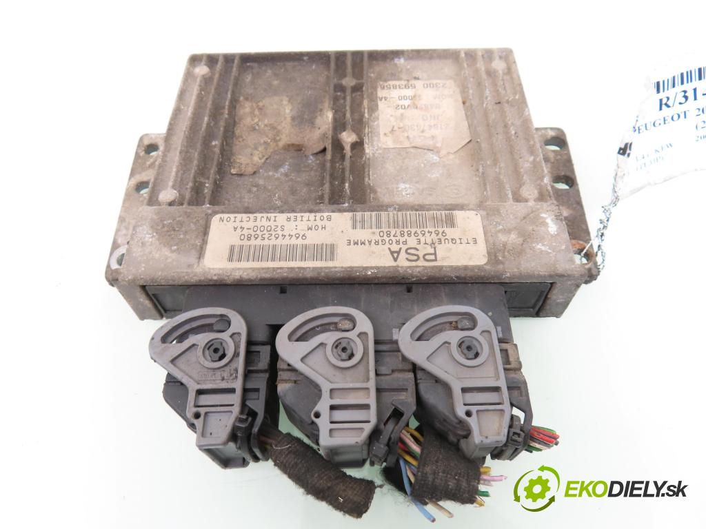 PEUGEOT 206 liftback (2A/C) HB 2003 55,00 1.4 75 - KFW 1360,00 Riadiaca jednotka Motor 9646988780