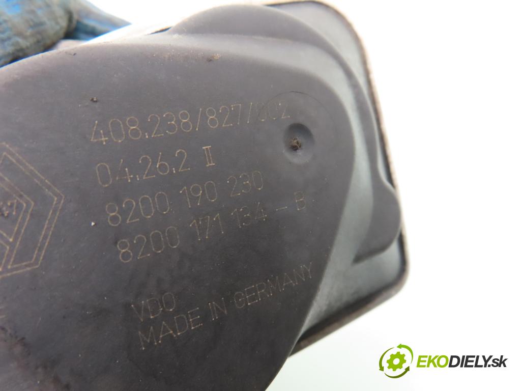RENAULT SCENIC II (JM0/1_) MINIVAN 2004 99,00 2.0 135 - F4R 770 1998,00 škrtíci klapka 8200190230 ; 8200171134B (Škrticí klapky)