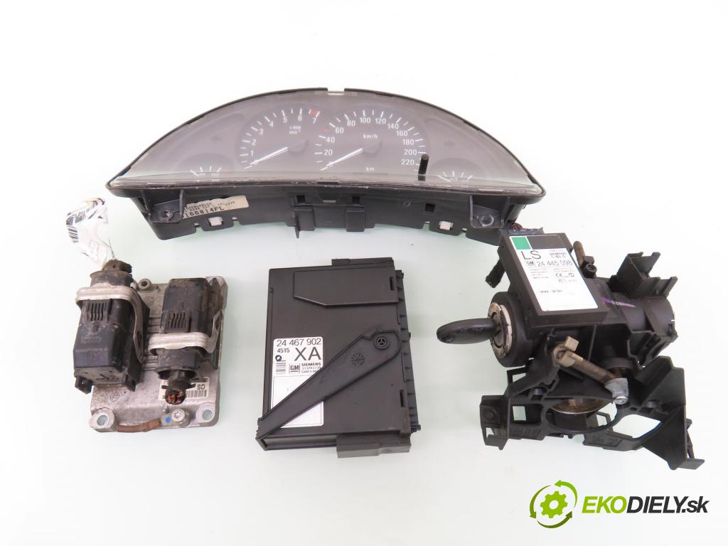 OPEL CORSA C (X01) HB 2003 55,00 1.2 16V 75 - Z 12 XE 1199,00 spinačka / imobilizéra IMMO / Riadiaca jednotka 0261207962 ; 55350552 ; 90589313