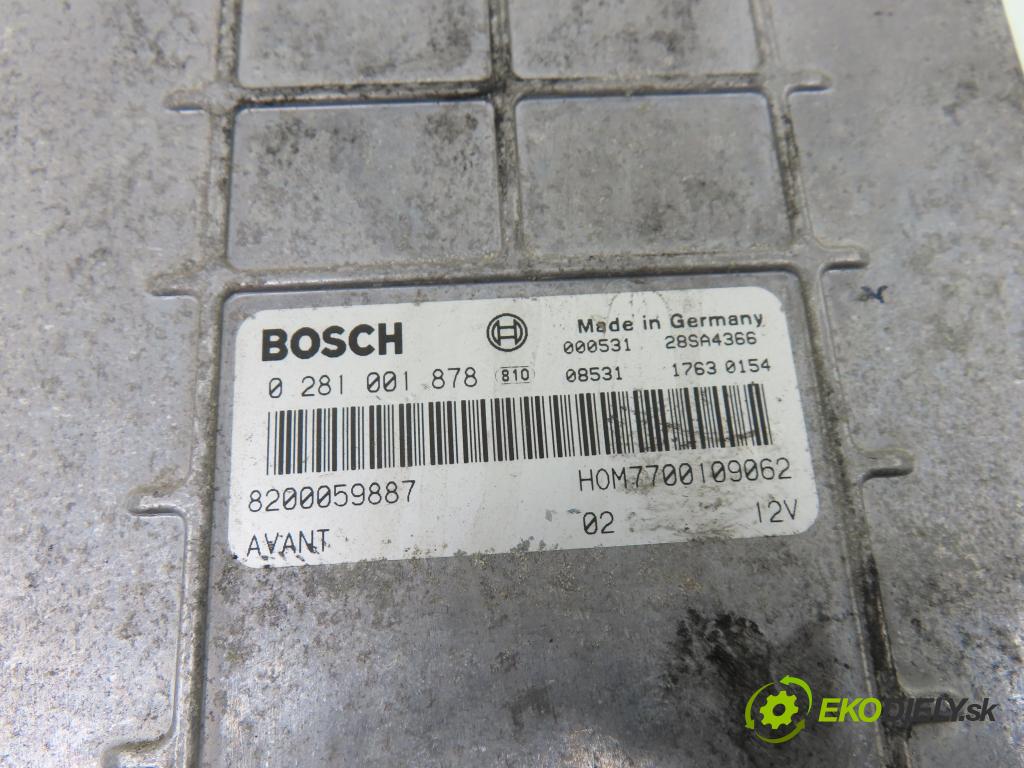 RENAULT KANGOO (KC0/1_) KOMBIVAN 2000 59,00 1.9 dTi (KC0U) - F9Q 780 1870,00 Riadiaca jednotka Motor 0281001878 ; 8200059887