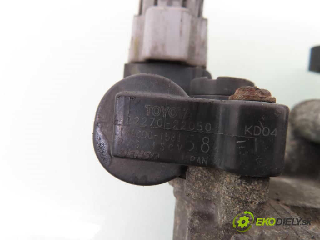 TOYOTA COROLLA (_E12_) SEDAN 2003 71,00 1.4 VVT-i 97 (ZZE120) - 4ZZ-FE 1398,00 Škrtiaca klapka 222100D090 ; 2227022050 (Škrtiaca klapka)
