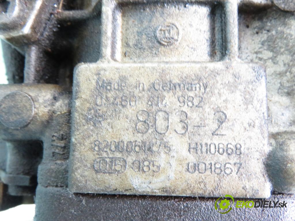 RENAULT KANGOO (KC0/1_) KOMBIVAN 2000 59,00 1.9 dTi (KC0U) - F9Q 780 1870,00 Pumpa vstrekovacia 0460414982 (Vstrekovacie čerpadlo)