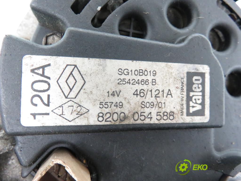 RENAULT SCENIC I (JA0/1_) MINIVAN 2001 75,00 1.9 dCi 102 - F9Q 732 1870,00 Alternátor 8200054588 ; SG10B019 (Alternátor)