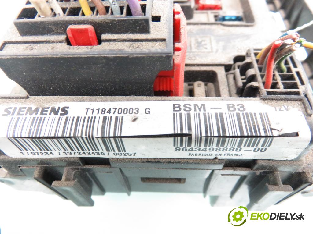 CITROEN C3 I (FC_) HB 2003 50,00 1.4 HDi 8V - 8HX 1398,00 MODUL BSM T118470003G ; 9643498880