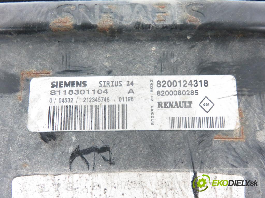 RENAULT SCENIC I (JA0/1_) MINIVAN 2001 79,00 1.6 - K4M 706 1598,00 Riadiaca jednotka Motor S118301104 ; 8200124318