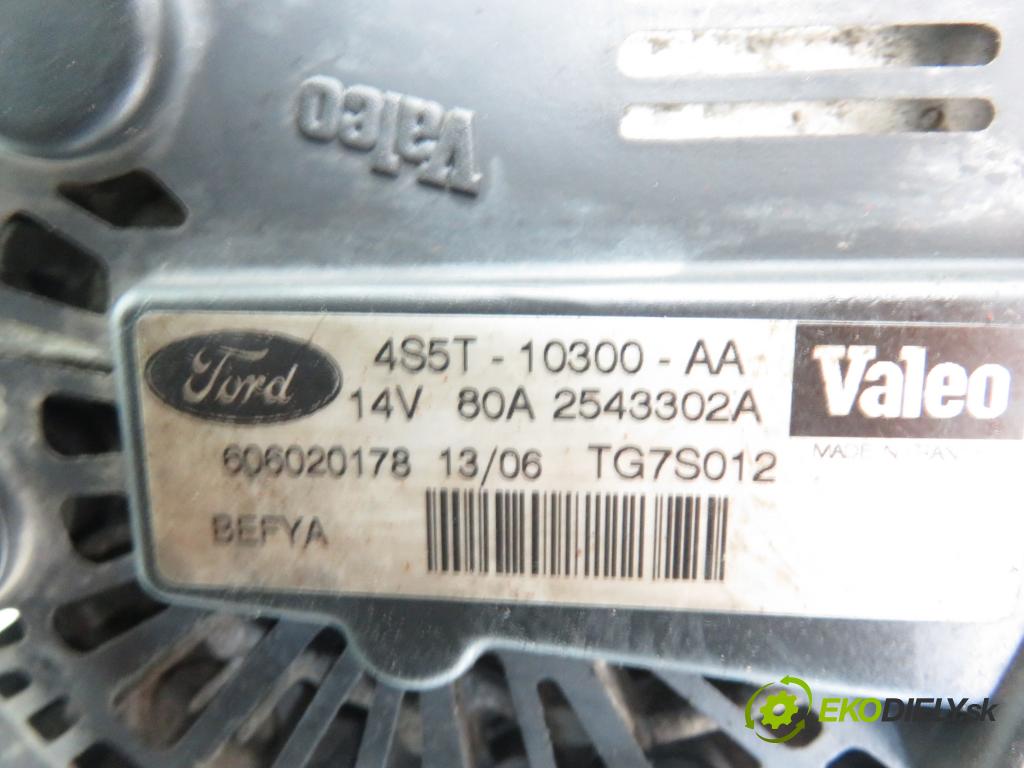 FORD KA (RB_) HB 2006 44,00 1.3 i - BAA 1299,00 Alternátor 4S5T10300AA ; 2543302A (Alternátor)