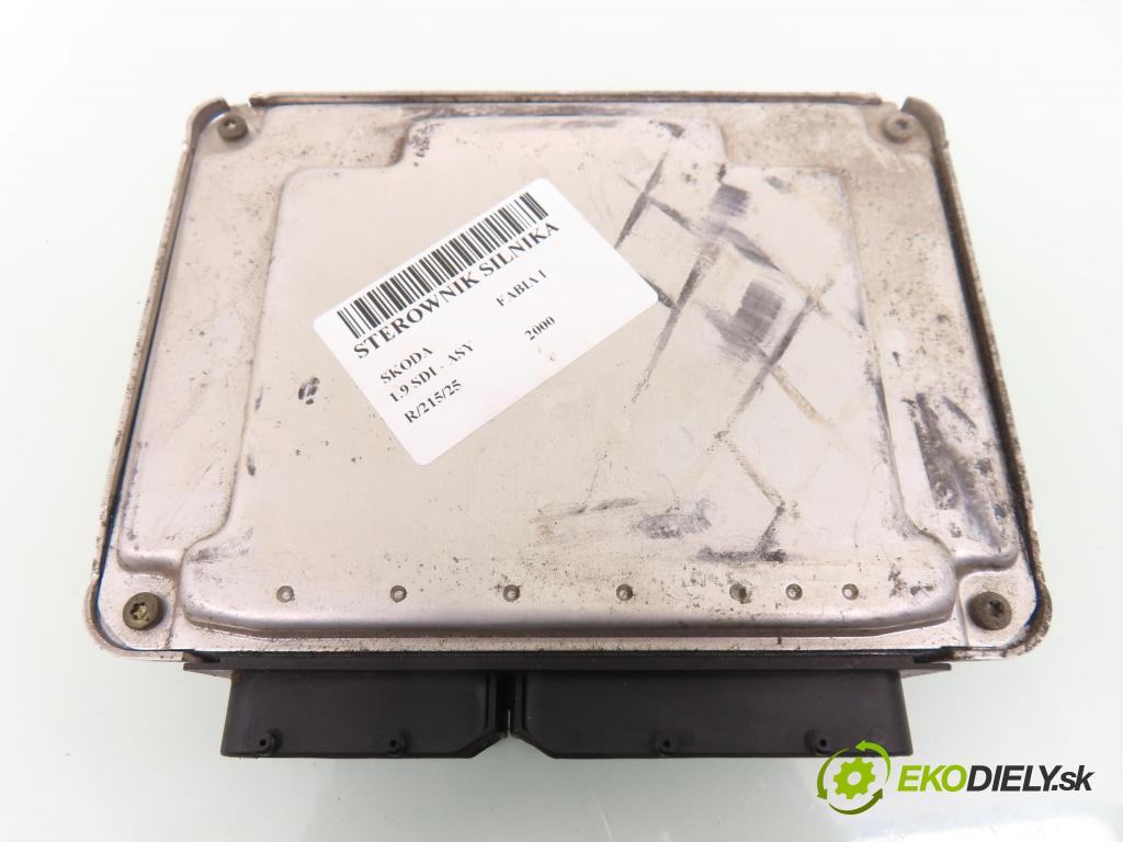 SKODA FABIA I (6Y2) HB 2000 47,00 1.9 SDI - ASY 1896,00 Riadiaca jednotka Motor 038906012AN ; 0281010107
