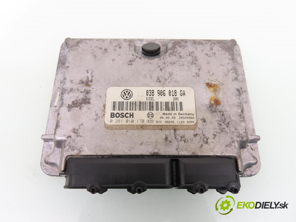 VW PASSAT B5 (3B2) SEDAN 1999 81,00 1.9 TDI 110 - AFN 1896,00 Riadiaca jednotka Motor 038906018GA ; 0281010170