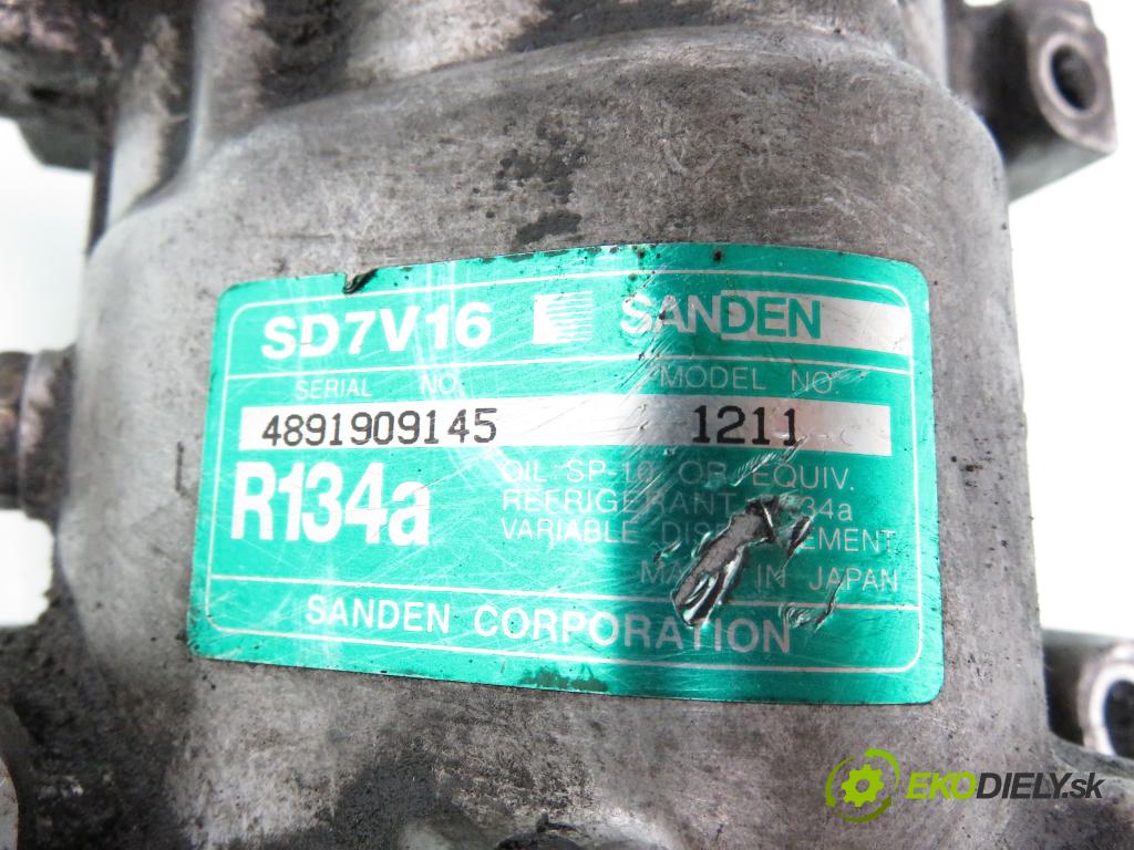 CITROEN C5 I Break (DE_) KOMBI 2002 100,00 2.0 16V (DERFNF, DERFNC, RERFNC) - RFN (EW10J4) 1997,00 KOMPRESOR: klimatizace 4891909145 ; 1211 (Kompresor klimatizace)