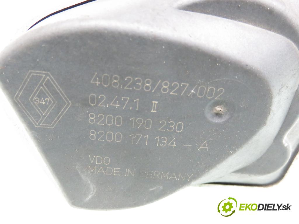 RENAULT MEGANE II (BM0/1_, CM0/1_) HB 2002 83,00 1.6 16V 113 - K4M 760 1598,00 Škrtiaca klapka 8200190230 ; 8200171134A (Škrtiaca klapka)