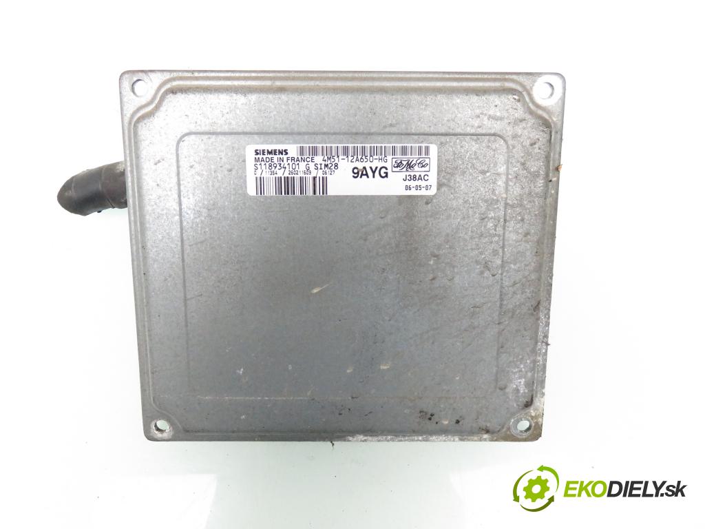 FORD FOCUS II (DA_, HCP) HB 2006 74,00 1.6 - HWDA 1596,00 řídící jednotka motora S118934101 ; 4M5112A650HG