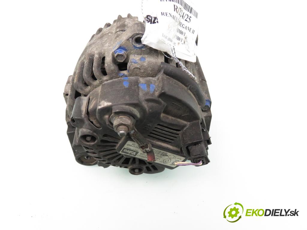 RENAULT MEGANE II (BM0/1_, CM0/1_) HB 2002 83,00 1.6 16V 113 - K4M 760 1598,00 Alternátor 8200100907 ; 2542664D (Alternátor)