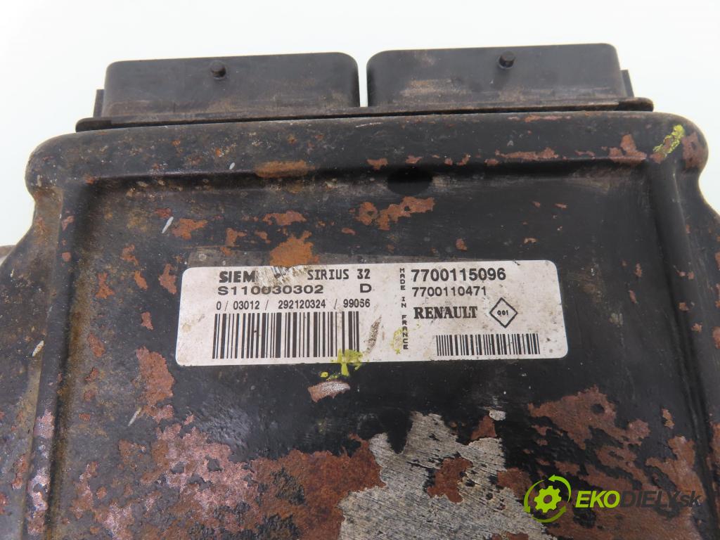RENAULT MEGANE I (BA0/1_) HB 1999 55,00 1.4 e (BA0E, BA0V) - E7J 626 1390,00 Riadiaca jednotka Motor S110030302D ; 7700115096