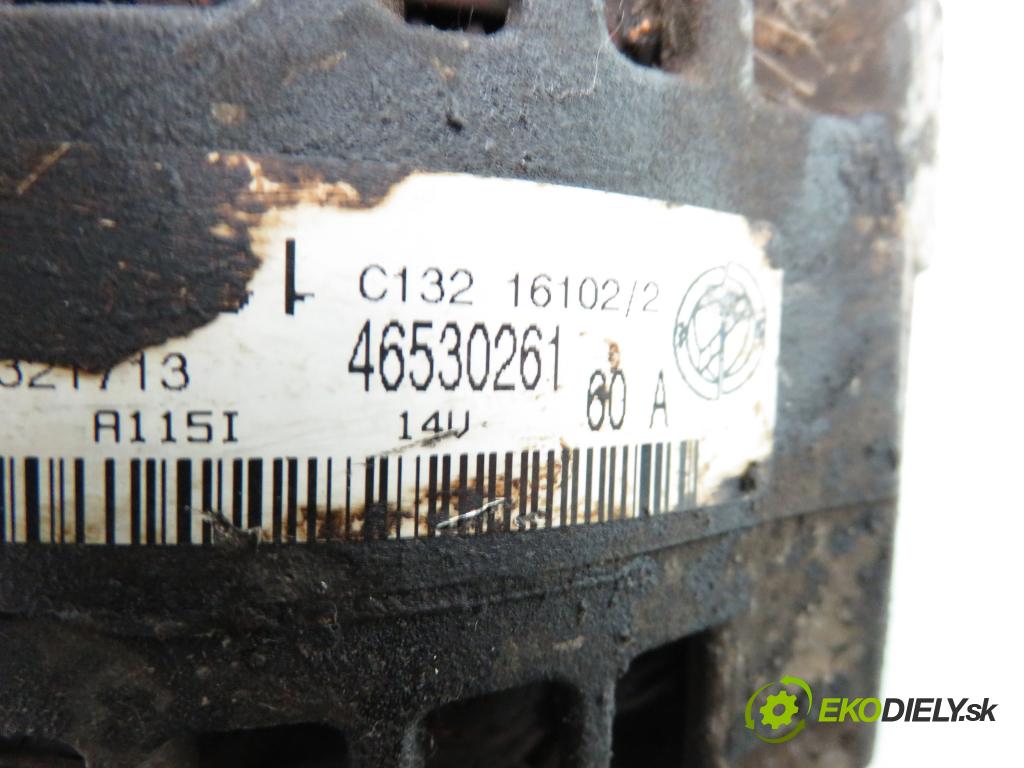 FIAT PUNTO (188_) HB 2002 59,00 1.2 16V 80 - 188 A5.000 1242,00 Alternátor 46530261 (Alternátor)