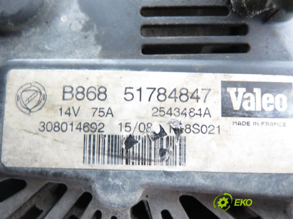 FIAT PANDA Van (169_) VAN 2008 51,00 1.3 D Multijet - 188 A8.000 1248,00 Alternátor 51784847 ; 2543484A (Alternátor)