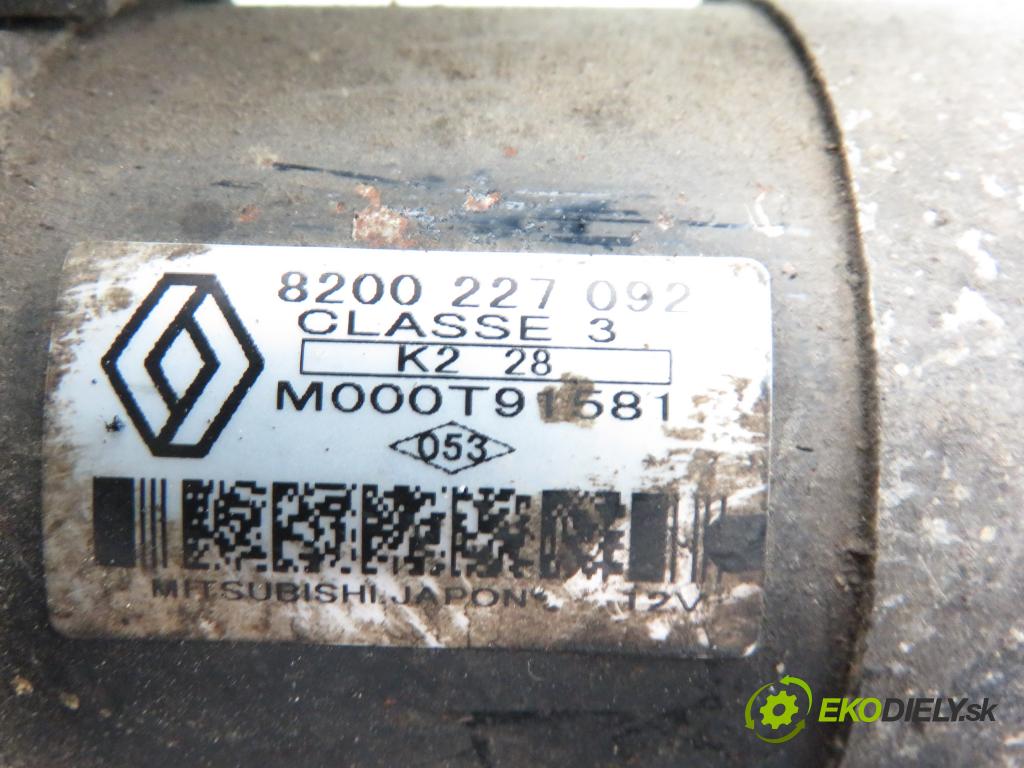 RENAULT THALIA I (LB0/1/2_) SEDAN 2003 48,00 1.5 dCi 65 - K9K 700 1461,00 Štartér 8200227092 ; M000T91581 (Štartér)