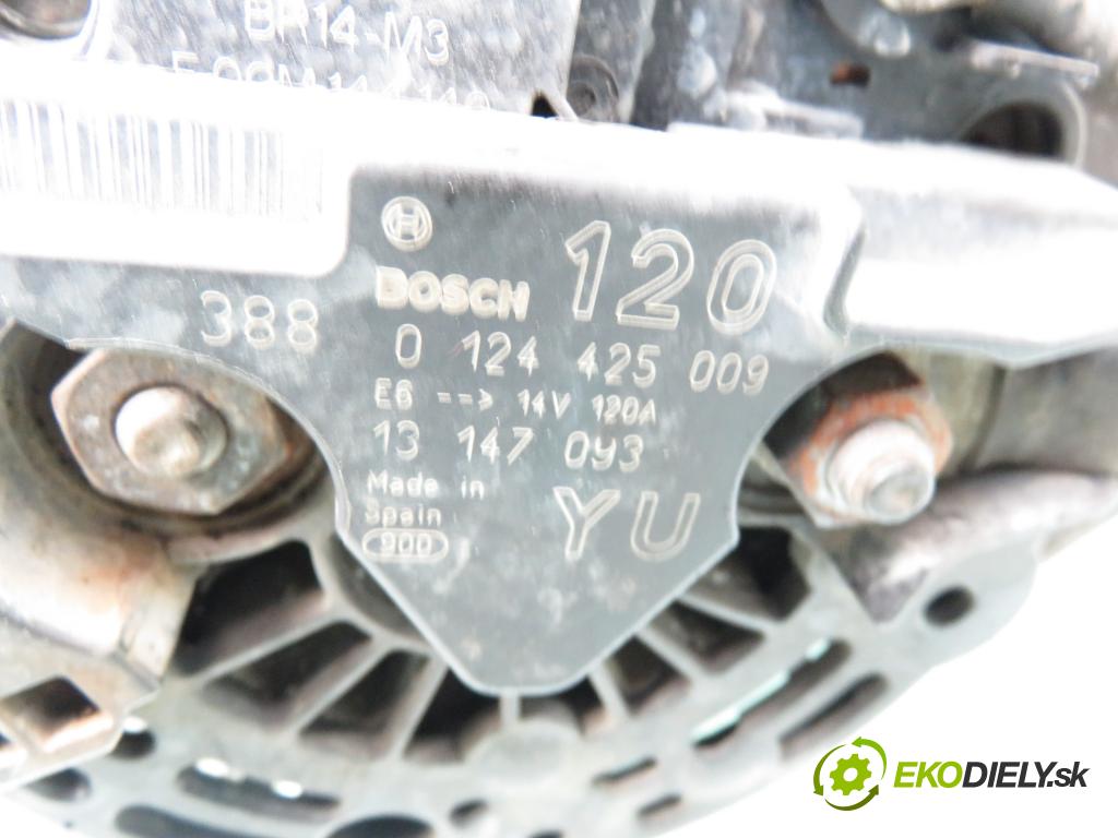 OPEL VECTRA C (Z02) LIFTBACK 2003 74,00 1.6 16V - Z 16 XE 1598,00 Alternátor 0124425009 ; 13147093 (Alternátory)
