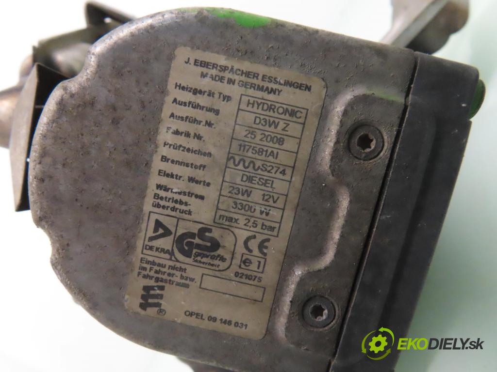 OPEL OMEGA B (25_, 26_, 27_) SEDAN 2001 88,00 2.2 DTI 16V - Y 22 DTH 2172,00 Webasto 09146031 (Webasto (nezávislé kúrenie))
