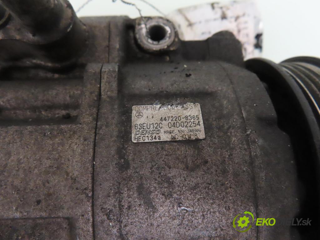 MERCEDES-BENZ KLASA A (W168) HB 1999 75,00 1.6 102 A 160  M 166.960 1598,00 KOMPRESOR: klimatizácie 4472208365 ; A0002307911 ; 4473009003 (Kompresor klimatizácie)