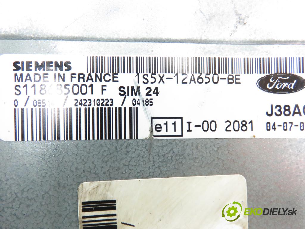 FORD KA (RB_) HB 2002 44,00 1.3 i - J4S 1299,00 Riadiaca jednotka Motor 1S5X12A650BE ; S118685001F